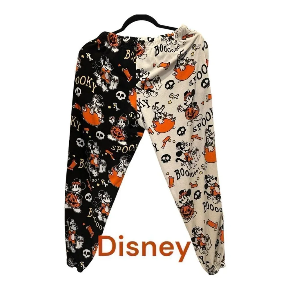Disney’s Ladies Mickey/Minnie Halloween Sleep Jogger.Halloween Pajama Pants - - Picture 4 of 9
